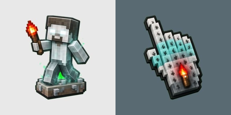 Minecraft Herobrine Voxel