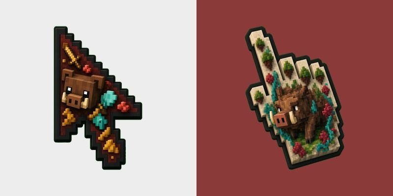 Minecraft Hoglin Voxel