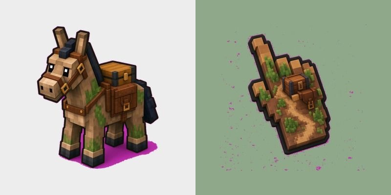 Minecraft Mule Voxel