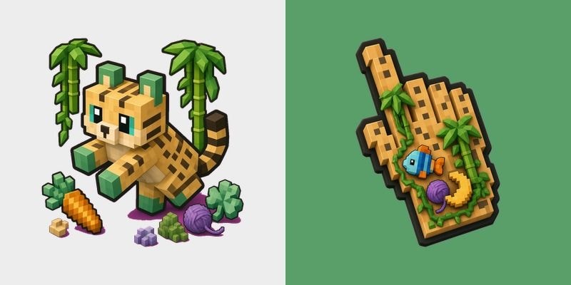 Minecraft Ocelot Voxel