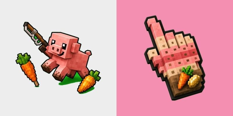 Minecraft Pig Voxel