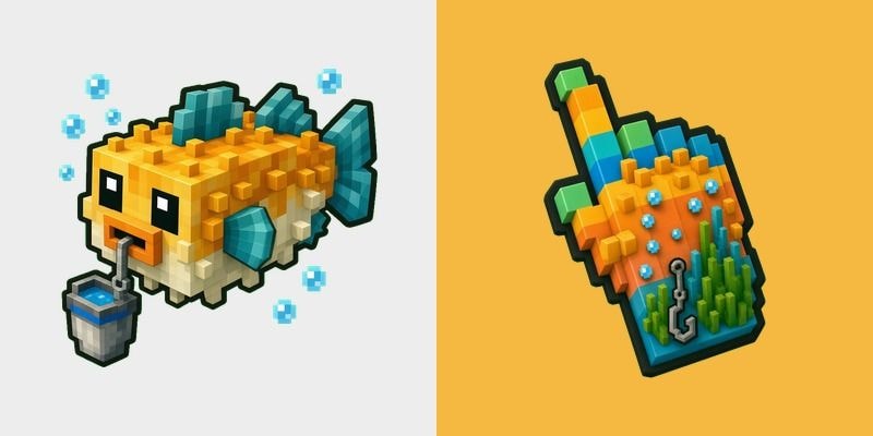 Minecraft Pufferfish Voxel