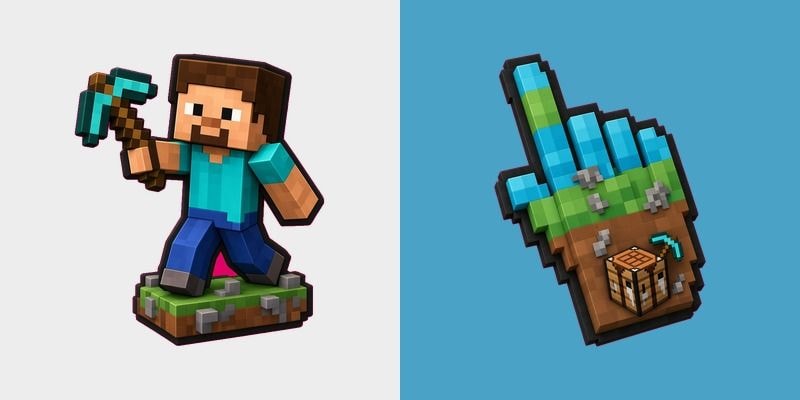 Minecraft Steve Voxel