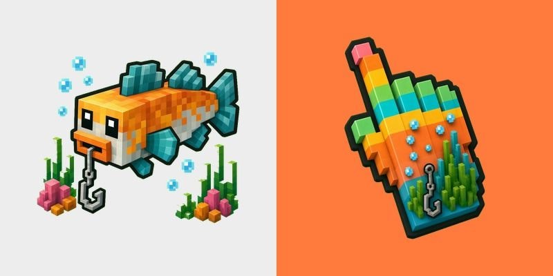 Minecraft Tropical Fish Voxel