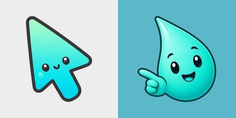 Minimal Gradient Aqua Drop
