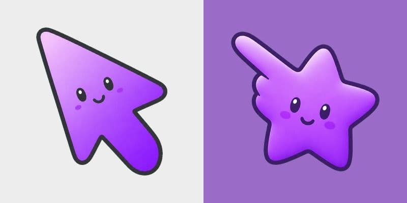 Minimal Gradient Purple Star