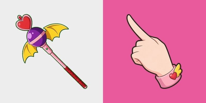 Mori Summer Heart Wand Cursor
