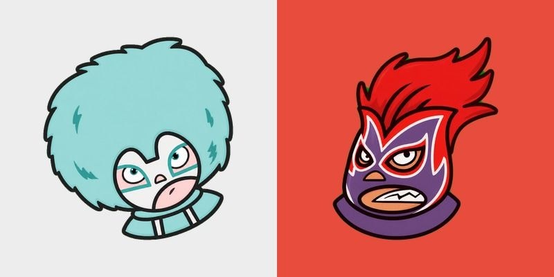 Mucha Lucha Zero Kelvin and Pierre del Fuego cursor preview