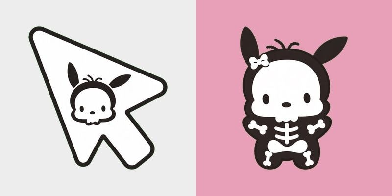 My Melody Skeleton Cursor