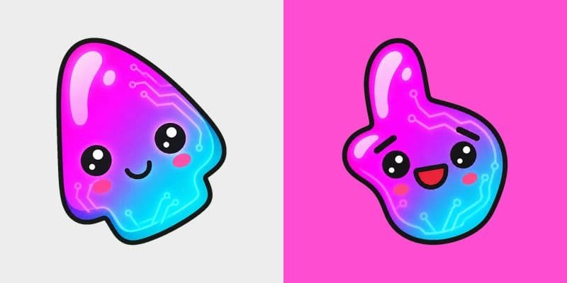 Neon Cyber Blob