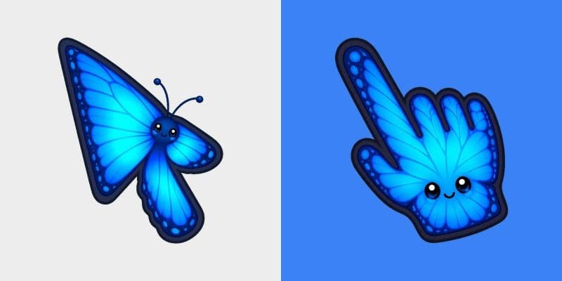 Neon Morpho Blue Flutter
