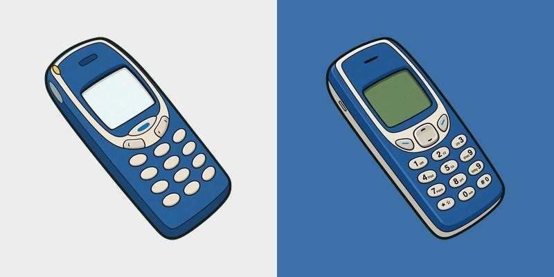Nokia 3310 and 1100 cursor preview