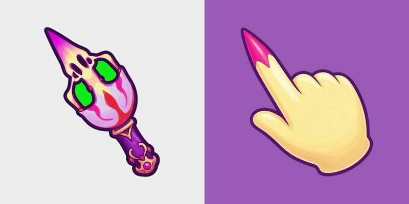 Occult Pink Dagger Cursor