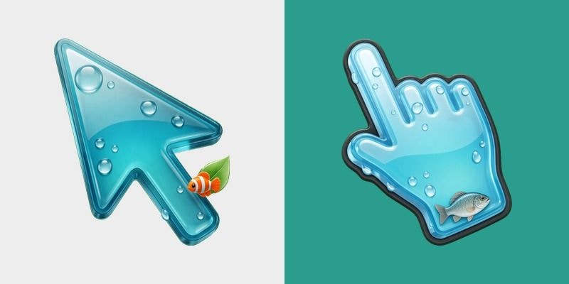 Ocean Bubble Glass Cursor