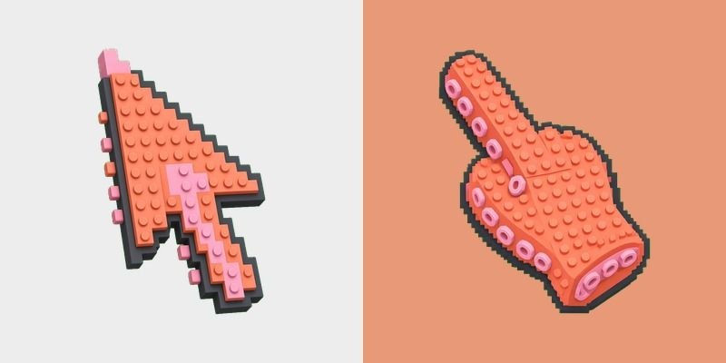 Octopus Sneaker Voxel Cursor