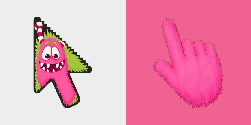 Pink Lime Mane Monster Cursor