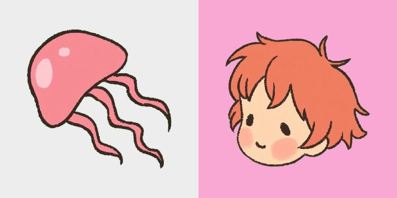 Pink Ponyo Jellyfish
