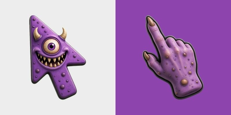 Purple Cyclops Horn Monster Cursor