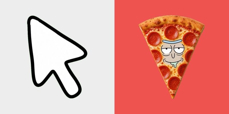 Rick and Morty Pizza Rick Cursor