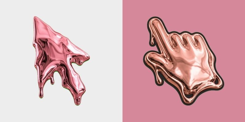 Rose Chrome Meltdown Cursor