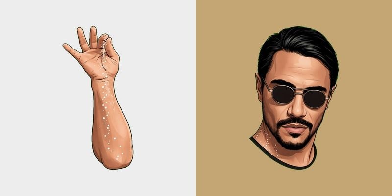 Salt Bae Salt Sprinkle Cursor