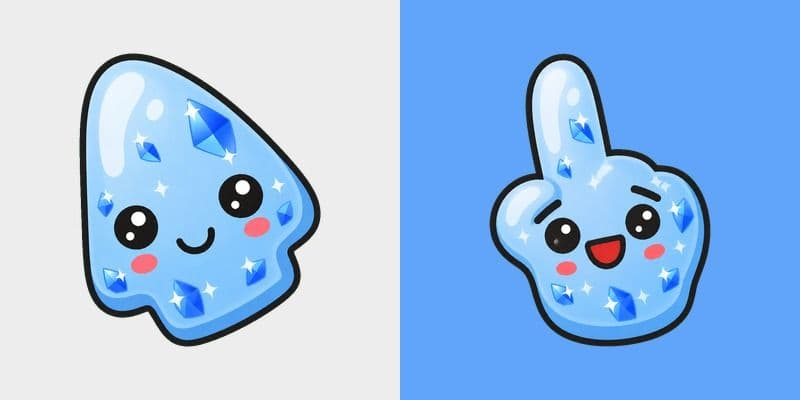 Sapphire Crystal Blob