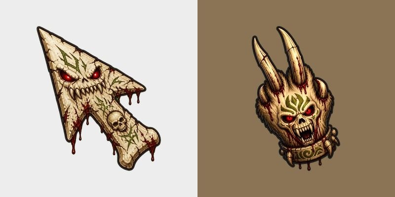 Savage Trouble Cursors