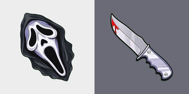 Scary Ghostface Custom Cursor