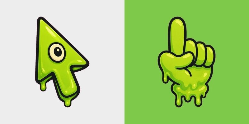 Slime Green Bubbly Cursor