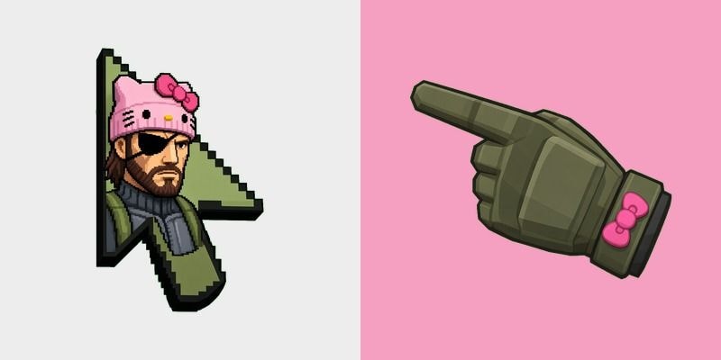 Snake Kitty Beanie Cursor