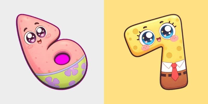 SpongeBob 67 Kawaii Pastel