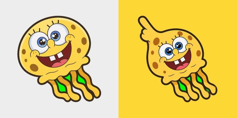 SpongeBob Jellyfish Happy