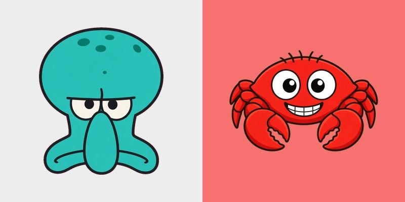 Squidward Krabs Shock