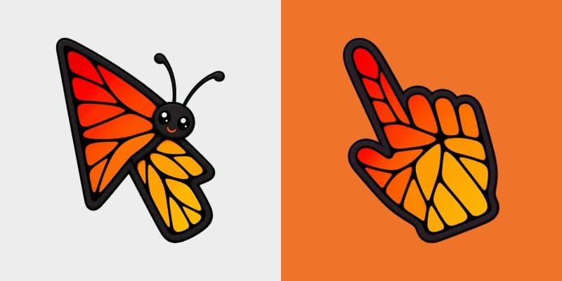 Sunset Monarch Wing Pop