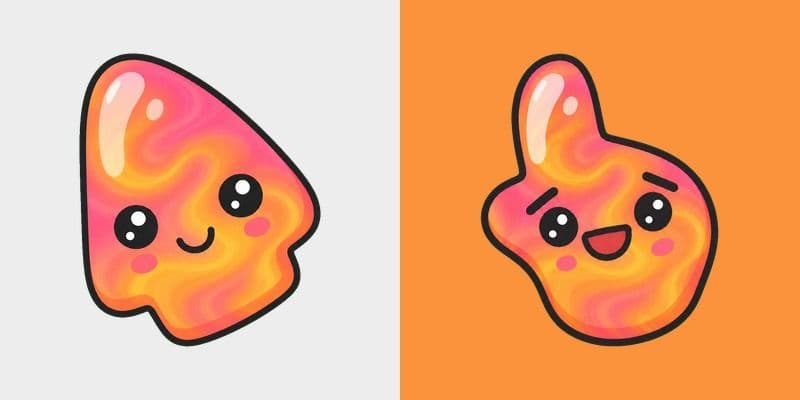 Sunset Swirl Blob