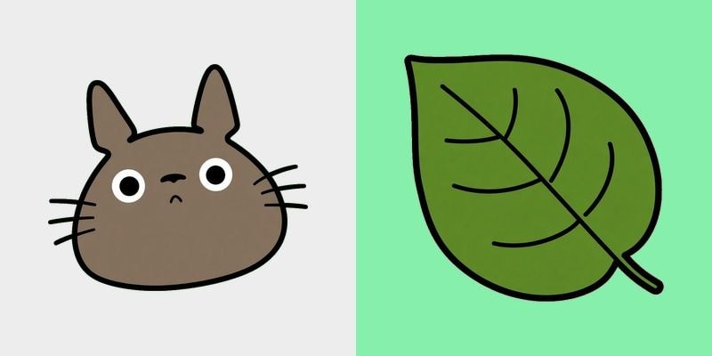 Taupe Totoro Leaf