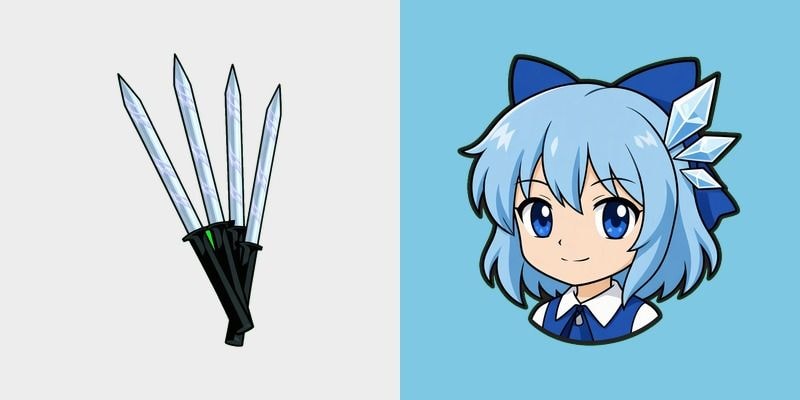 Touhou Cirno Icicle Cursor