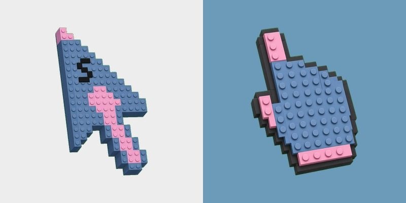 Tralalero Shark Voxel Cursor