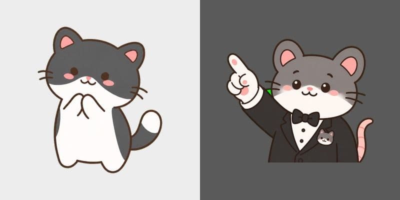 Tuxedo Please Cat