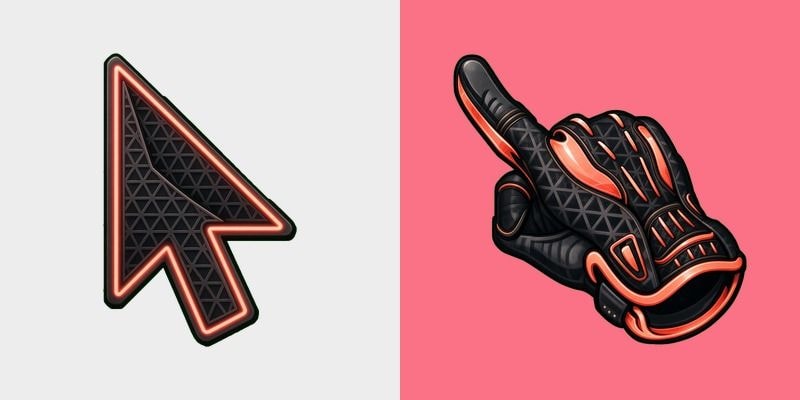 Vice Graphite Coral cursor preview