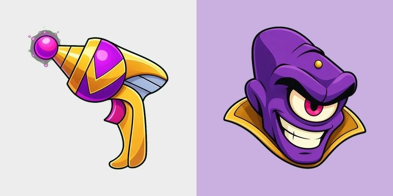 Violet Lord Vraxx Blaster Cursor