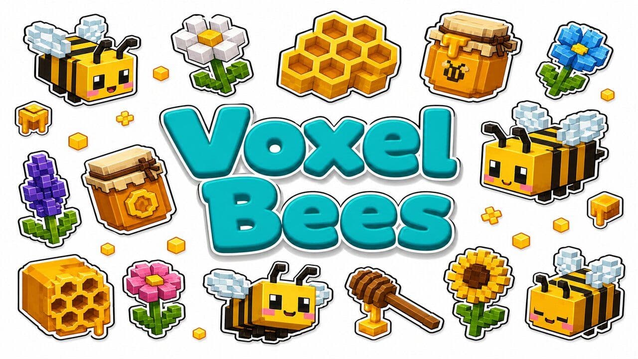 Фон колекції Voxel Bees