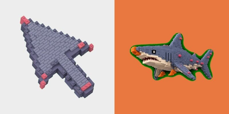 Voxel Tralalero Shark Cursor