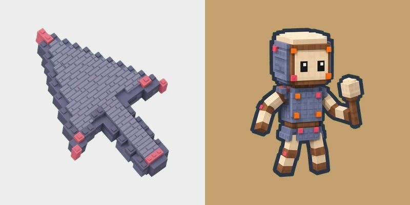 Voxel Tung Tung Sahur Cursor