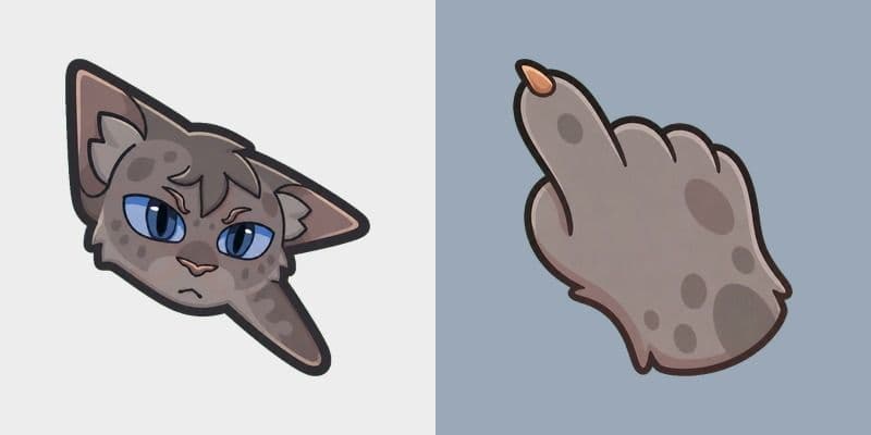 Warrior Cats Ashfur Cute Cursor Pack