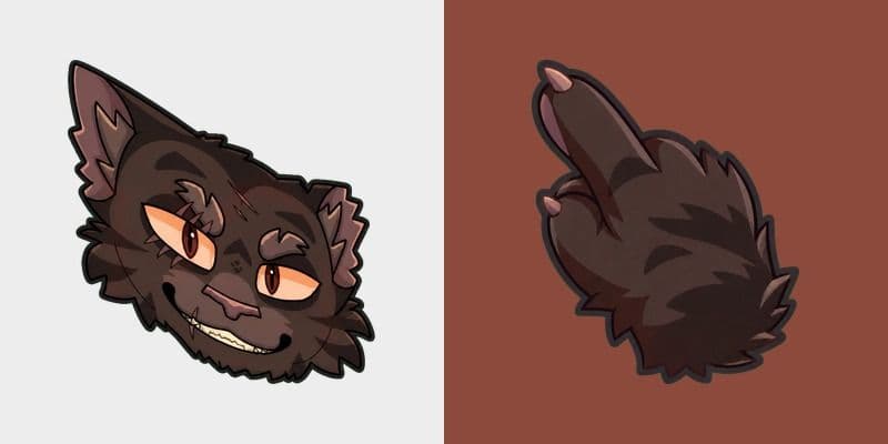 Warrior Cats Brokenstar Cute Cursor Pack