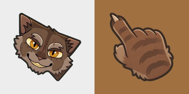 Warrior Cats Clawface Cute Cursor Pack