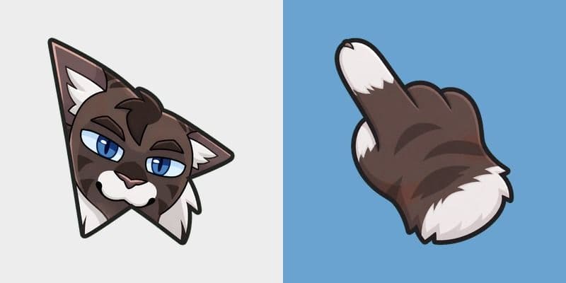 Warrior Cats Hawkfrost Cute Cursor Pack