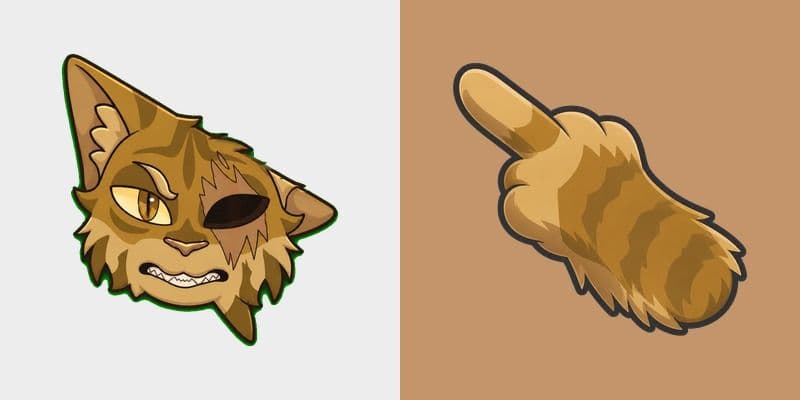 Warrior Cats One Eye Cute Cursor Pack