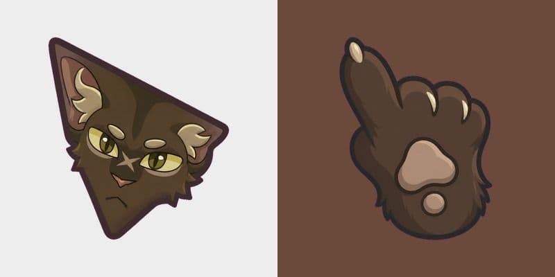 Warrior Cats Slash Cute Cursor Pack